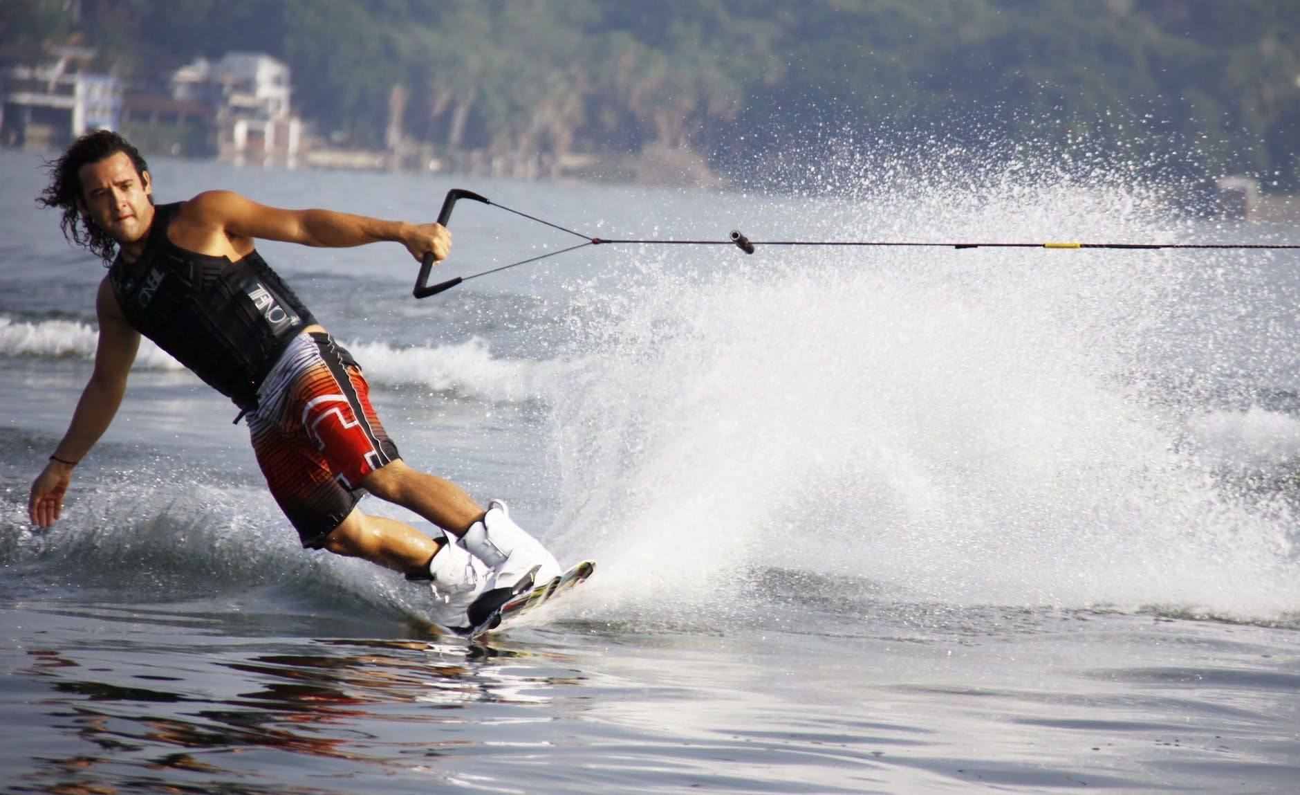 Kit Ski Nautique Débutant Nautilo - Ski 170 Cm + Corde Traction 22,5 M + Triangle - Tout Inclus Pour Commencer