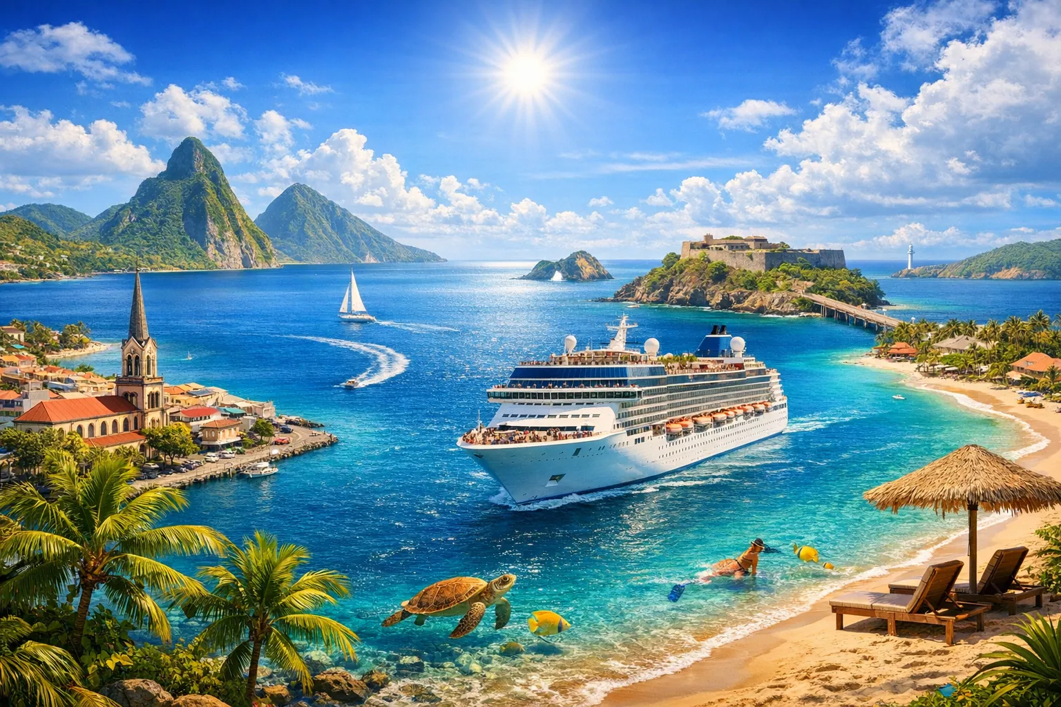 Croisières au départ de Fort-de-France : cap sur les plus belles escales des Caraïbes