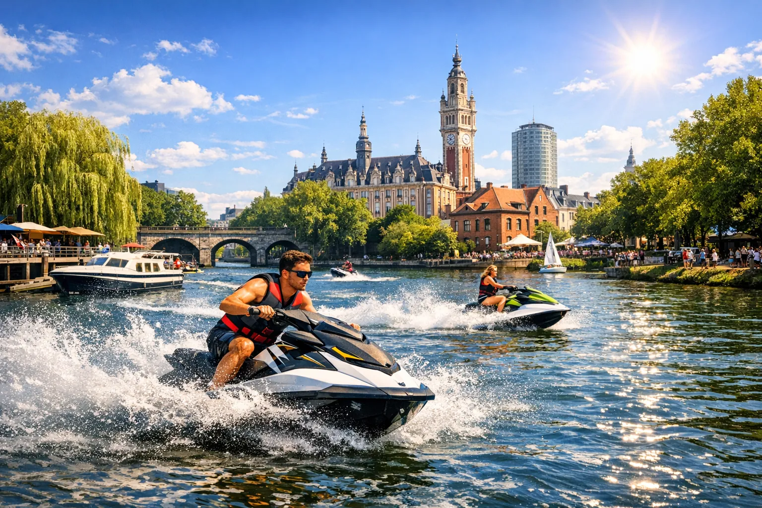 Faire du jetski à Lille : les meilleurs spots pour filer sur l’eau