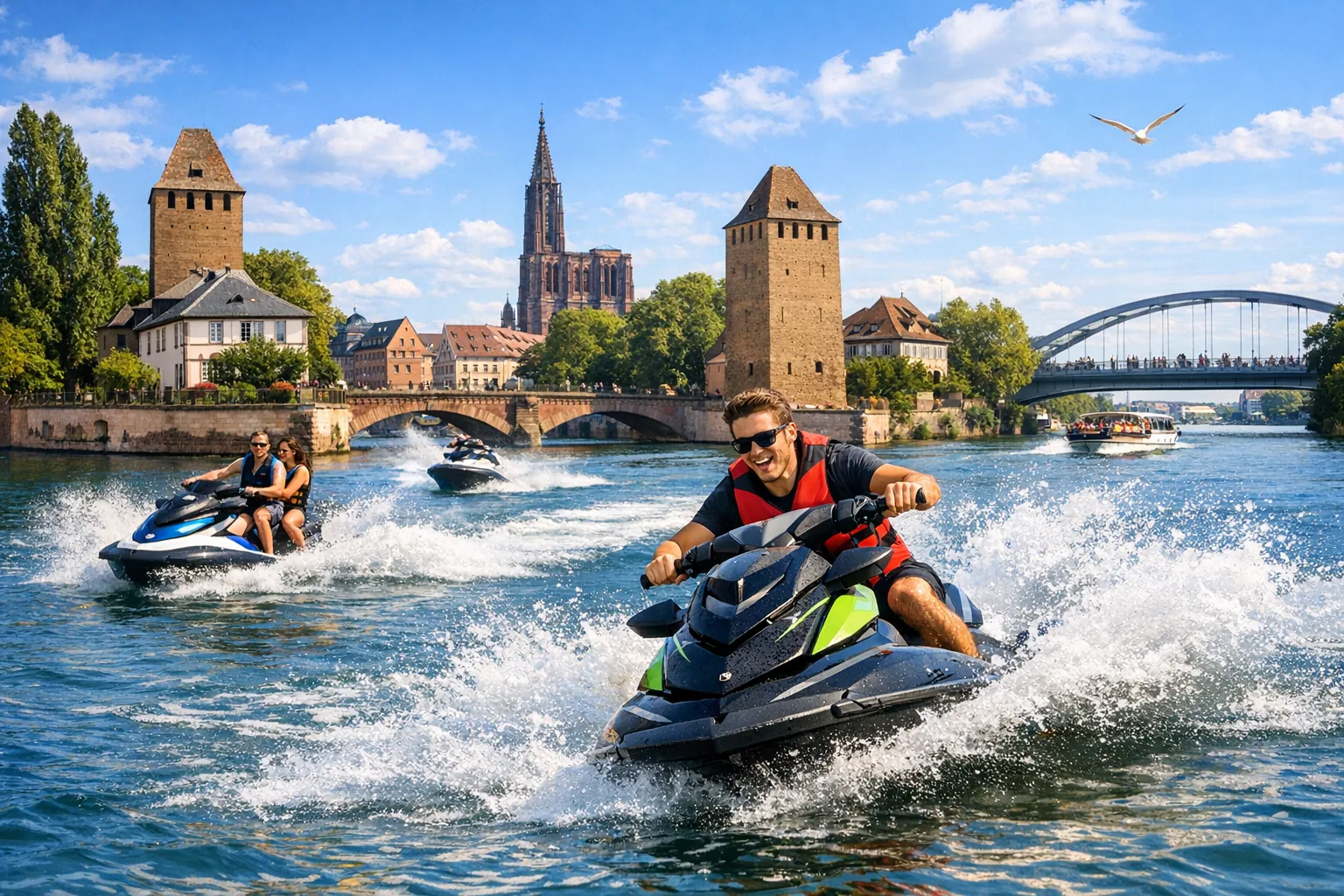 Faire du jetski à Strasbourg : l’expérience nautique à vivre sur le Rhin